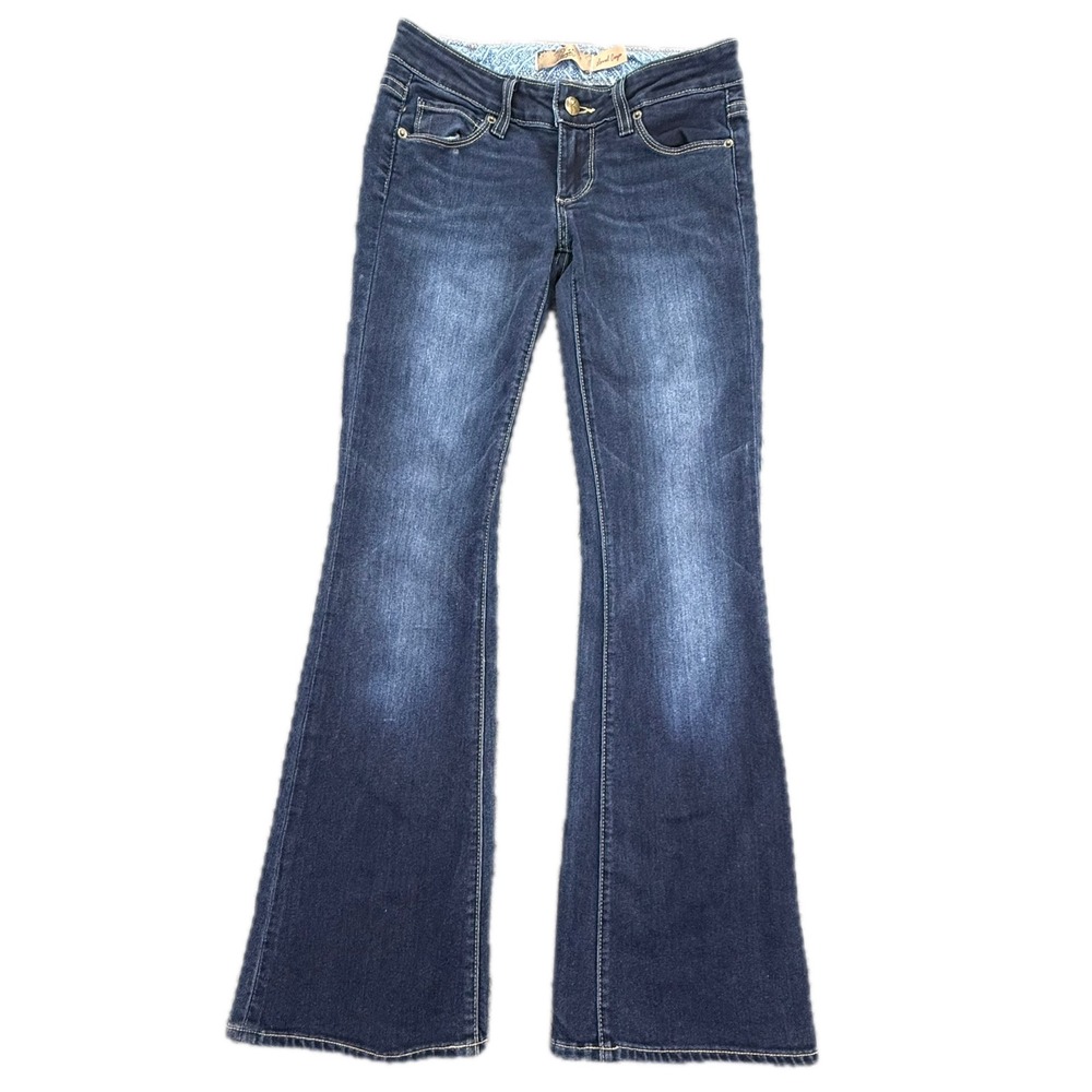 Paige Laurel Canyon‎ Petite Jeans Women 26 Blue Low Rise Bootcut WA426 0450145